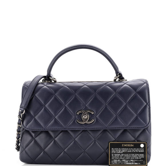 Chanel Medium Trendy CC Top Handle Bag Quilted Lambskin - Picture 2 of 6